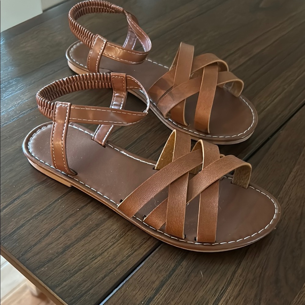 Brown Strappy Sandals